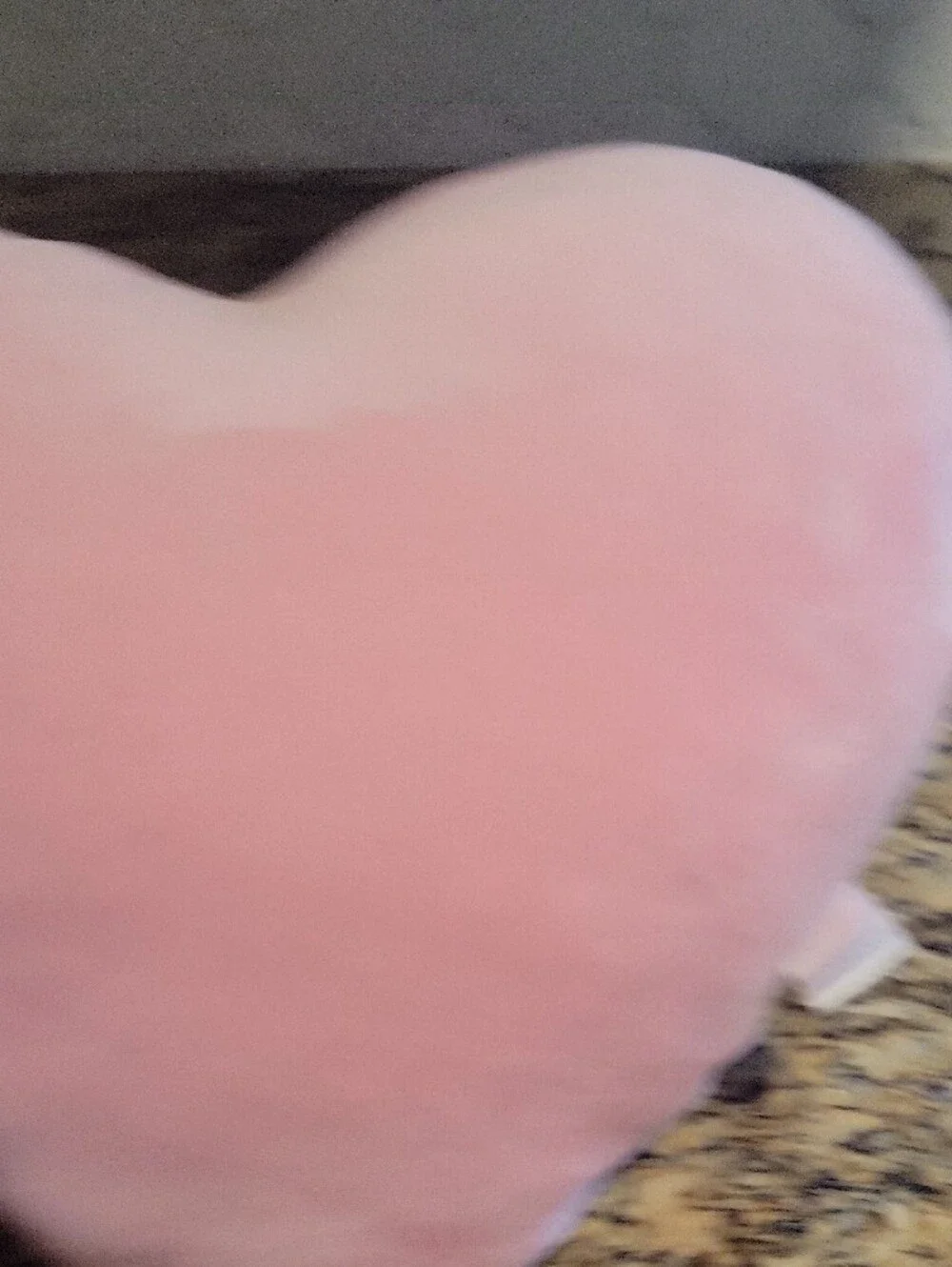 Plush Heart Throw Pillow - Pink & Red